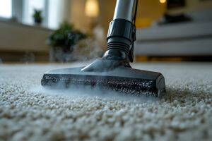 Clean Carpet with Steam Cleaner