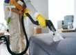 Worker Doing a Deep Cleaning Service